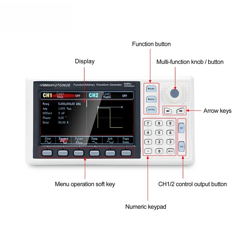 เครื่องกำเนิดสัญญาณฟังก์ชัน UT - Function Arbitrary Waveform Generator บทวิจารณ์และราคา