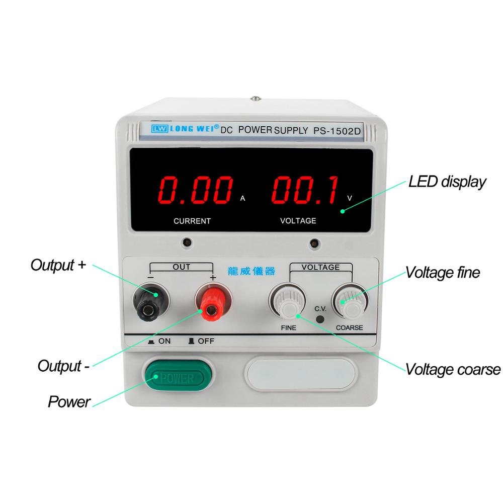 แหล่งจ่ายไฟฟ้ากระแสตรงแบบปรับค - Linear Lab Power Supply Adjustable บทวิจารณ์และราคา