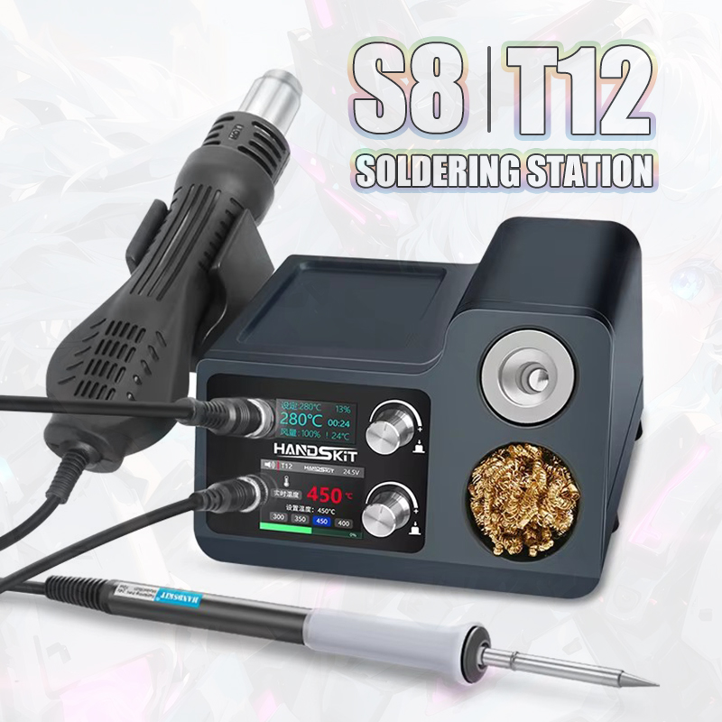 สถานีบัดกรี T12 พร้อมปืนลมร้อน - Hot Air Rework Station T12 บทวิจารณ์และราคา